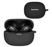 KZIOACSH Silicone Case for Xiaomi Redmi Buds 5 Pro, Ultra-thin Shock-Absorbing Wireless Earbuds Protective Case Lightweight Waterproof Anti-Lost Earphones Skin Cover with Keychain Hook, Black