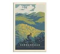 KZIWQ Metal Tin Sign Shenandoah National Park Tin Sign for Travel Vintage Art Wall Decor Sign Home Kitchen Bar Patio Cave Funny Decoration 15x30cm