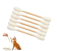KZJXMH Cotton Swabs Cat Toys With Catnip, Giant Kitten Chew Sticks For Indoor Cats, Interactive Felt Kitty Kicking Toys, Durable Chewing Toys For Cat Lovers(Beige)