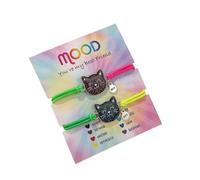KZL Color Changing Mood Bracelet Set Cute Dinosaur Turtle Cat Butterfly Evil Eye Wrap Bracelet with Card for Women Temperature Sensing BFF Bracelets Friendship Jewelry, 4.8cm, Metal, Agate