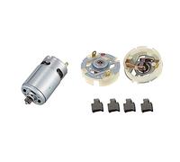 Kznifmk 1 Pcs 12V 13 Teeth -550VC-8518 Gear Motor & 1 Set RS550 Motor Carbon Brush Holder Brush