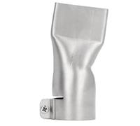 Kznifmk 1 PCS 40mm Flat Wide Mouth Welding Nozzle Easy to Replace Silver Stainless Steel Welding Nozzle for Hot AirGuns