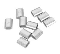Kznifmk 10 PCS 3mm Aluminium Alloy Wire Rope Ferrules
