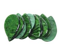 Kznifmk 10 Pieces/Set Acrylic Accessories Earrings Handmade Material Acetate Drop Shape Earrings Accessories Green