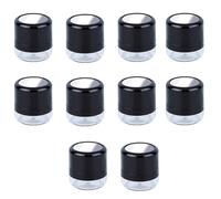 Kznifmk 10pcs Empty Loose Powder Box, Makeup Powder Box, Portable Mirror Loose Powder Box, Mirror Travel DIY Makeup Foundation