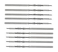 Kznifmk 10Piece Movement Steel Stem Kit of Parts NH35 NH36 NH38 NH39 Movement Stem Parts