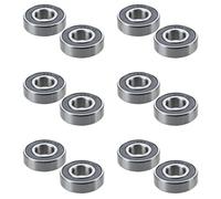 Kznifmk 12 Pieces Ball Bearing 6001Rs 28mm X 12mm X 8mm Scooter