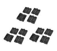 Kznifmk 12 Pieces Hinges for Cabinet Doors, Made of Plastic, Reinforced, 40 X 40 mm