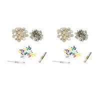 Kznifmk 120Pcs Diy Roof Lining Repair Kit Fix Sagging Headliner Pin Buckle Screw No Glue for Truck/Car Screw Ceiling Beige