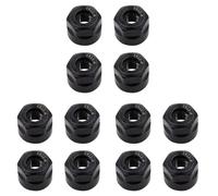 Kznifmk 12Pcs ER11-A Type M14 Thread Collet Clamping Hex Nuts, for CNC Milling Chuck Holder Lathe