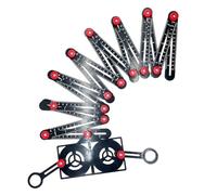 Kznifmk 16 Fold Multi Angle Measuring Ruler 16 Sided Angle Finder Measurement with Opening Locator