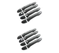 Kznifmk 16x Sport Carbon Fiber Style Door Handle Cover Trim for 2 3 6-3 -5-9 (with Keyless Holes)