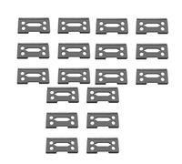 Kznifmk 18 Pcs Ceramic Blade Ceramic Replacement Cutter,28 Teeth Ceramic Clipper Blade Replacement Cutter 2-Hole Clipper,Black