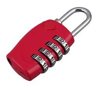 Kznifmk 2 X Pink 4 Dial Combination Padlock Resettable Lock Luggage Suitcase Travel