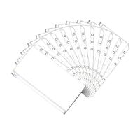 Kznifmk 20 Pcs Cash Envelope 6 Holes Budget Binder Pockets Zipper Folders for A6 Notebook Binder Money Saving Binder Accessories