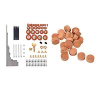 Kznifmk 20Pcs Saxophone Cork Mats Trumpet Cornet Water Key Spit & 119Pcs Alto Sax Saxophone Screws + Saxophone Springs