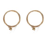 Kznifmk 24Pcs Stainless Steel Guitar Strings Replacement 12 Strings Set