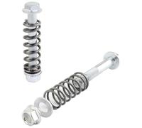 Kznifmk 2PCS Car Exhaust Manifold Bolts,M10x1.5mm Exhaust Bolts and Nuts Kit with Springs for Exhaust Gasket