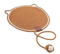 Kznifmk 2PCS Cotton Rope Cat Scratcher Board Cat Scratching Post Mat Bed Mat Claw Sharpener Scrapers for Cat Grinding Nail Pad,C
