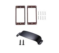 Kznifmk 2Pcs Electric Guitars Wooden Humbucker Guitar Pickup Frame with 1Pcs Pickup Cover for Electric