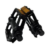 Kznifmk 2Pcs Foldable Bicycle Pedal Non-Slip Road Bike Bearing Pedal Set with Reflective Strap Bicycle Replacement Parts Accessories