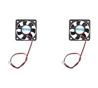Kznifmk 2X 50mm x 50mm x 10mm 5010 DC 12V 0.1A 2Pin Brushless Cooling Fan