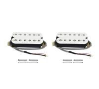 Kznifmk 2X Electric Guitar Humbucker Pickups Neck Alnico V Pickup White