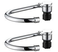 Kznifmk 2X Foldable RV Faucet 360 Degree Rotation 9/16 Inlet Thread Single Handle Cold & Hot Water Mixer Copper Faucet for RV