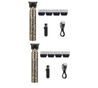 Kznifmk 2X Haircut for Men Recharge Shaver Adult Electric Vintage Clipper Home USB Charging Barber Shop A