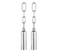 Kznifmk 2X Stainless Steel Bell Toy for Birds,Heavy Duty Bird Cage Toys for Parrots, African, Mini Macaws, Small Cockatoos
