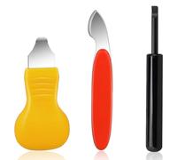 Kznifmk 3 PCS Watch Back Removal Tool Pry Watch Back Case Opener Watch Battery Replacement Repair Tool Kit Easy to Use