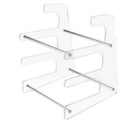 Kznifmk 3-Tier Mechanical Keyboard Holder Display Stand Keyboard Shelf for Storage Three Mechanical Keyboard Easy Install Easy to Use Transparent