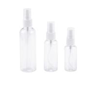 Kznifmk 30/50/100 ML Clear Plastic Perfume Bottle Portable Empty Refillable Bottles Mist Pump Perfume Atomizer, 15 Pcs