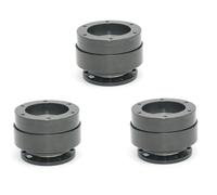 Kznifmk 3pcs 70mm 6 Hole Racing Simulator Game Steering Wheel Quick Release Hub Adapter for Simagic M10 A/Mini Euro Truck