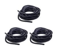 Kznifmk 3X 20 Ft Split Wire Conduit Polyethylene Tubing Black Color Sleeve Tube 10mm Inner Diameter
