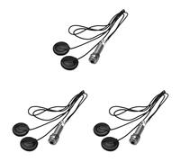 Kznifmk 3X 21-INCHES Wire Length 1/4 Inch Output Jack 2 in 1 Piezo Pickup Disc Transducer for Guitar Violin Ukulele Banjo Cello