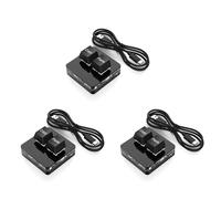 Kznifmk 3X Custom Mini Keyboard 2 Key RGB Macro OSU Keypad Programmable Mechanical Keyboard for Gaming Working, Black Type B