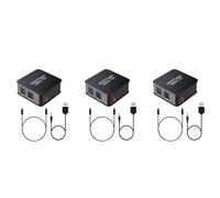 Kznifmk 3X Digital Optical Audio 1X3 Splitter,Digital SPDIF TOSLINK Fiber Audio Splitter,1 In 3 Out, for Blue-Ray DVD HDTV