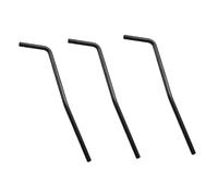 Kznifmk 3X Direct Insertion Style Electric Guitar Tremolo Arm Whammy Bar - Chrome - Black/Insert Part Diameter 6mm