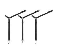 Kznifmk 3X Dog Cat Pet Safety Adjustable Car Seat Belt Harness Leash Travel Clip Strap Lead