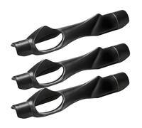 Kznifmk 3X Golf Grip Training Aid Golf Club Handle for Swing Grip Trainer Left Right Hand Practice Aid,Black