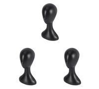Kznifmk 3X Lady High Plastic Head Wig Head Female Model Head Black