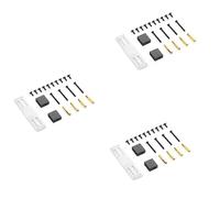 Kznifmk 3X Metal Servo Fixed Mount Bracket Kit for B14 B16 B36 C24 C34 1/16 RC Truck Car Upgrade Parts Accessories,Black