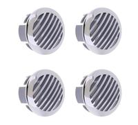 Kznifmk 4 Pcs 3in/76mm Marine Grade 316 Stainless Grill Vent Cover,Airflow Vent Cover for RV, Boats, Yachts