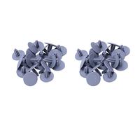 Kznifmk 40 Pieces Gray Plastic Mat Against Vehicle Splash Model Clips 7mm x 16mm x 24mm