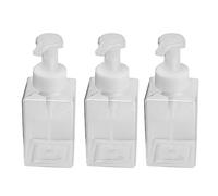 Kznifmk 400Ml Clear Liquid Soap Foam Bottle Shower Gel Foam Pump Bottle Cleansing Gel Foam Pump Bottle, 3 Pcs/Set