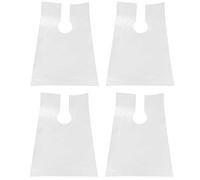 Kznifmk 400Pcs PE Apron Disposable Long Barber Cloth Perm Hair Salon Haircut Hairdressing Cape Shawl 60X90cm