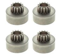 Kznifmk 4X 13T Clutch Bell Gear Metal for 1:8 RC Car Hi Speed