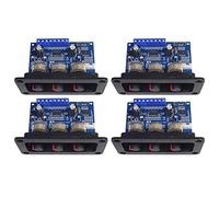 Kznifmk 4X 2.1 Channel Digital Power Amplifier Board 2X25W+50W Bluetooth 5.0 Subwoofer Class D Audio Amplifier Board DC 12-20V