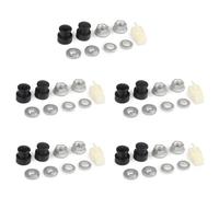 Kznifmk 5X E-Bike Electric Bicycle Hub Motor Axle Front Lock Nut/Lock Washer/Spacer/Nut Cover with 12mm Shaft